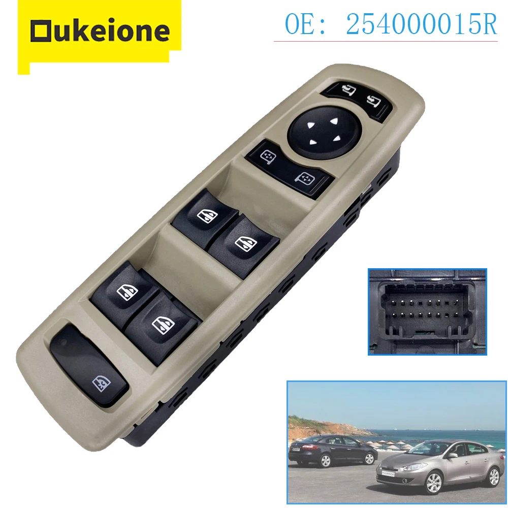 

Переключатель Стеклоподъемника для Renault Fluence Laguna Megane 3 2008-2016 Кнопка управления зеркалом автомобильные аксессуары 254000015R 25400-0015R