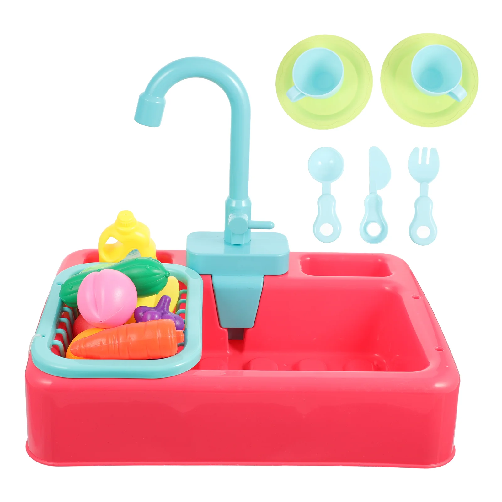 

Bird Toy Bath Automatic Kitchen Parrot Playset Role Pet Tub Sink Kids Play Bathtub Box Toys Cage Water Running House Dishwasher