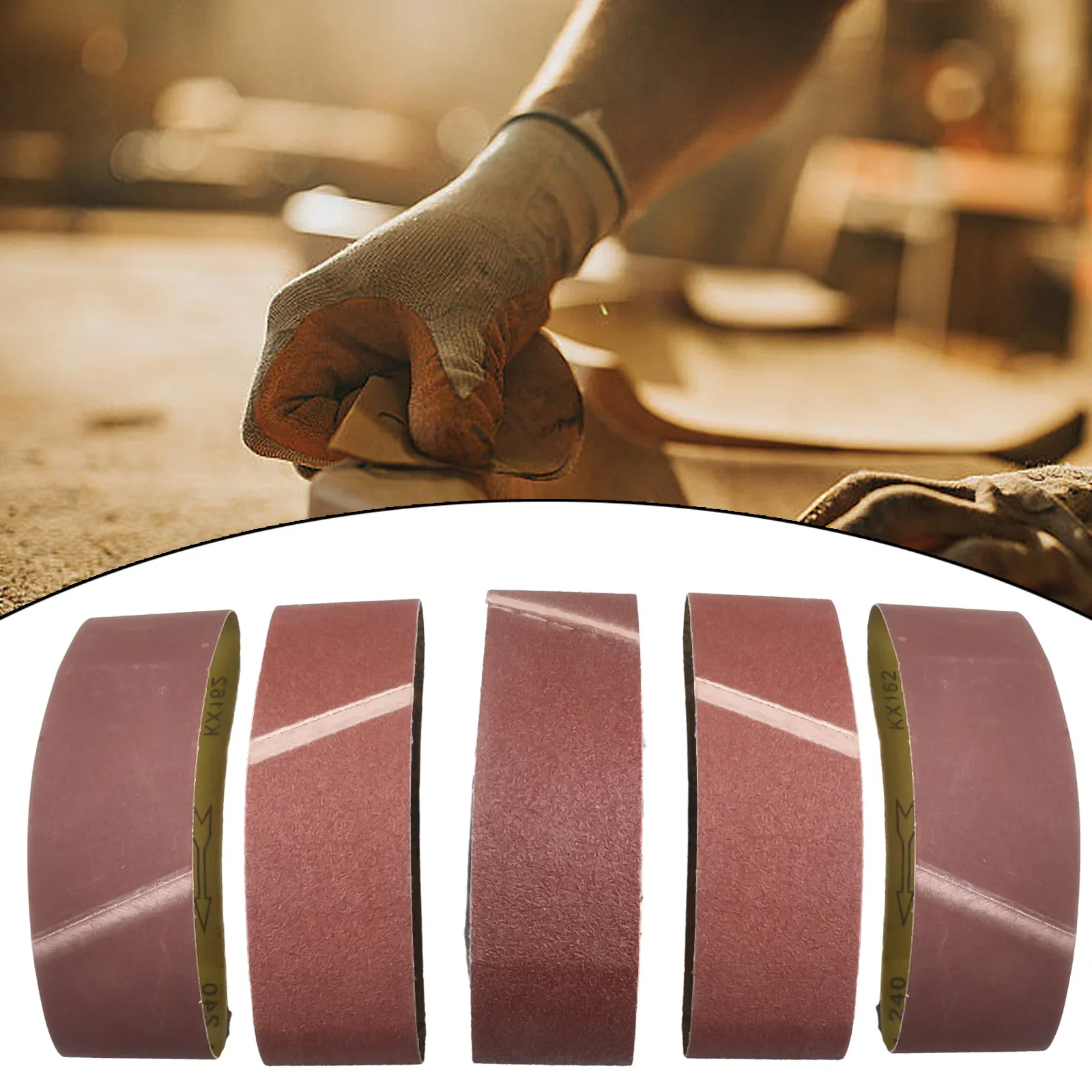 Набор абразивных лент 75 мм * 533 5 шт.