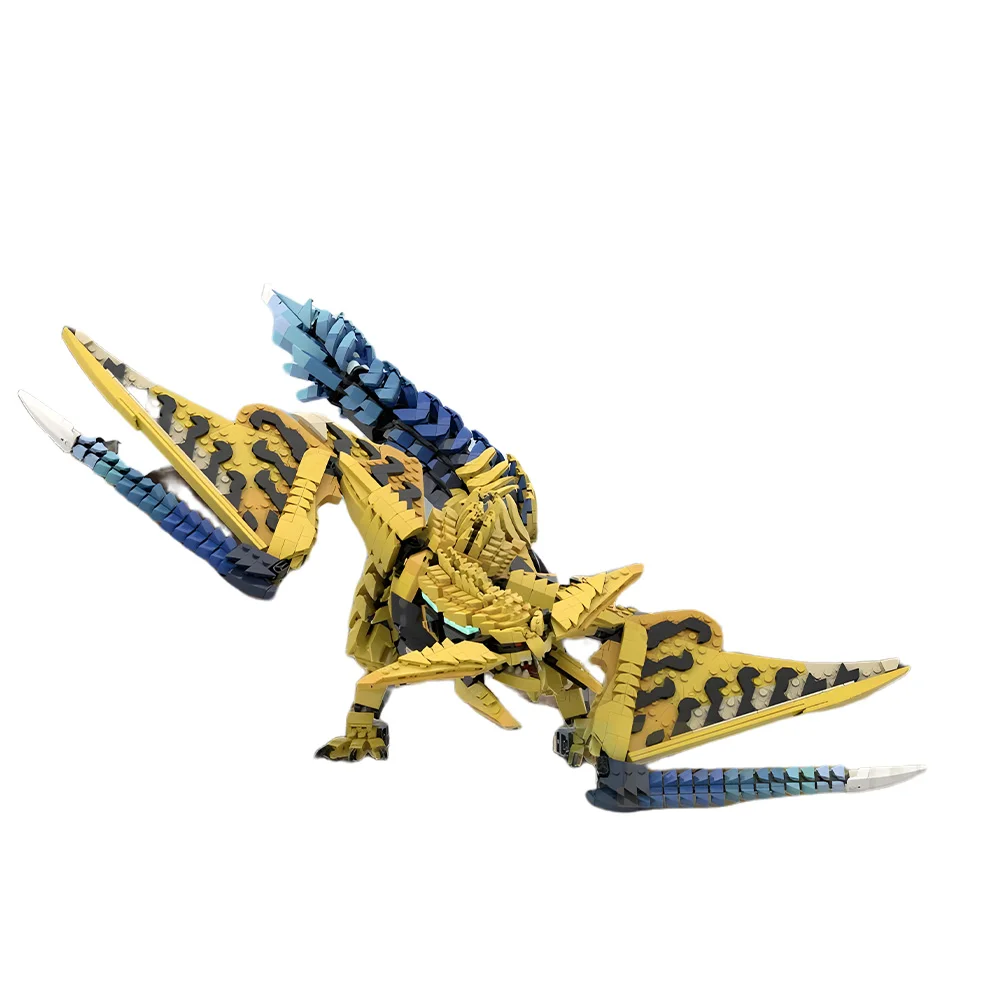 Фото Конструктор MOC Hunter Game Rey Dau: Боевой Дракон, Модель Монстра, Декор для Дома, Кирпичики, Игрушка, Подарок для Взрослых №4