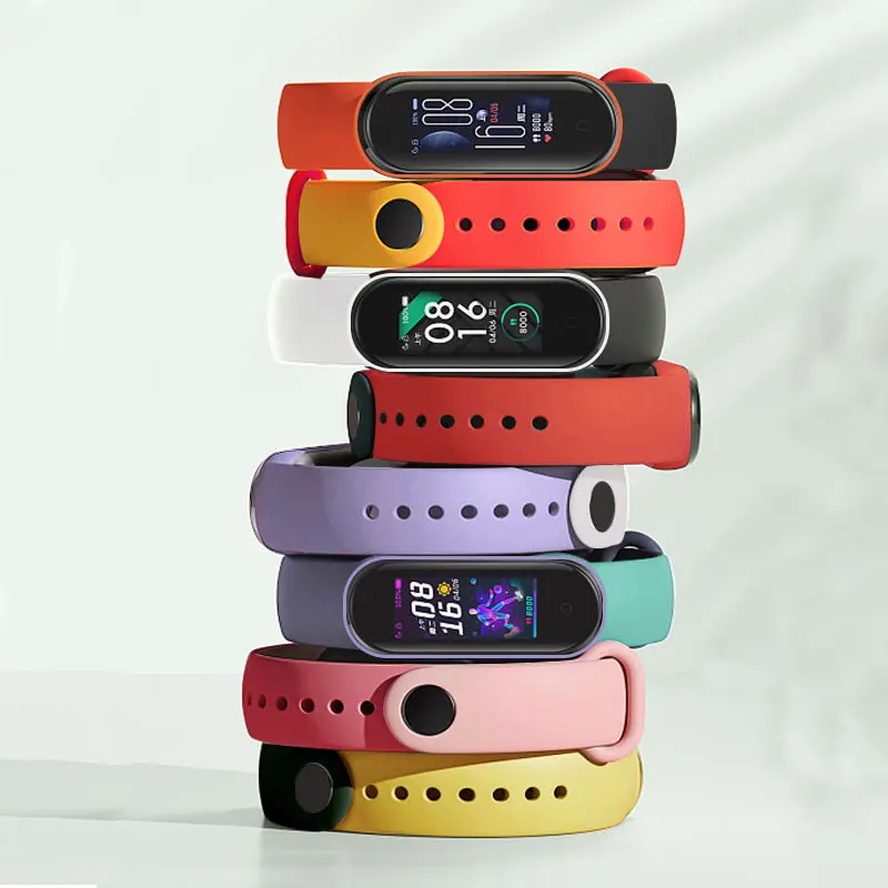 

Silicone Strap For Xiaomi Mi Band 6 5 4 3 Wristband miband 4 miband 6 Two Color Strap Correa For XiaoMi 3 4 5 6 Accessories