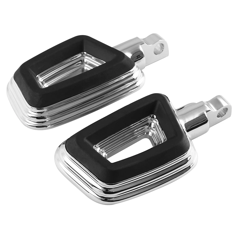 

Подножки для мотоцикла, подножки, подножки, штекерное крепление, подножки для Harley Touring Sportster Softail Dyna XL1200, хромированные/черные