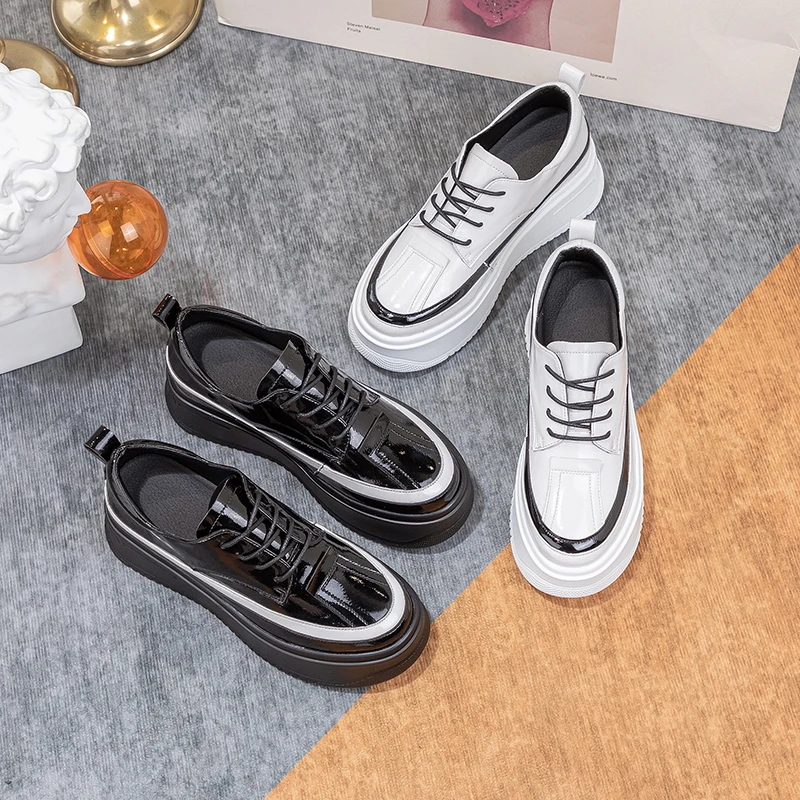 Casual Sneakers Women Trends 2023 High Heels Luxury Designer Shoes Ladies Flats Tennis Female Elegant Platform Shoe Thick Bottom