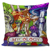colorful mycology pillow case 3d printed pillowcases throw home decoration double sided printing 8 style