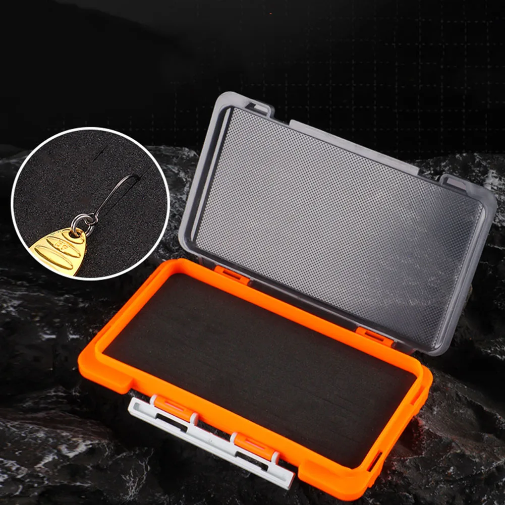 

Accessories Fishing Tackle Box Lure 1Pc Built-in Sponge Orange/Bule/Grey 17.2x9.8x2cm ABS+sponge High Performance