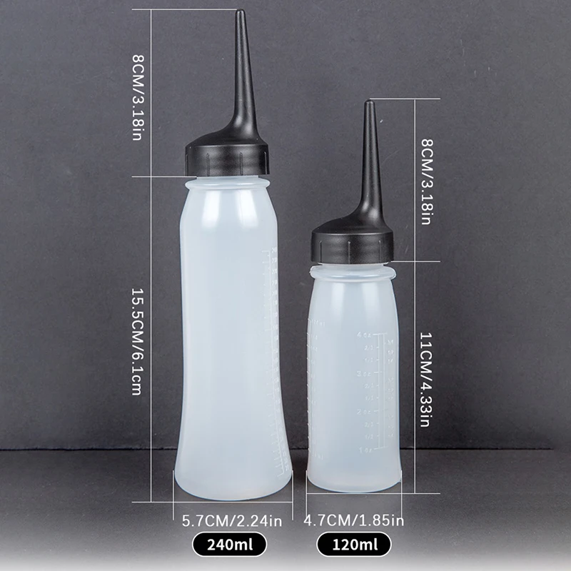 Applicator Bottle Scale Hairdressing Hair Dye Bottle Measuring Tool