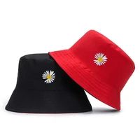 2pc daisies reversible panama bucket hats for women men cotton fisherman caps for men %d0%bf%d0%b0%d0%bd%d0%b0%d0%bc%d0%b0 %d0%b6%d0%b5%d0%bd%d1%81%d0%ba%d0%b0%d1%8f fashion spring summer hat