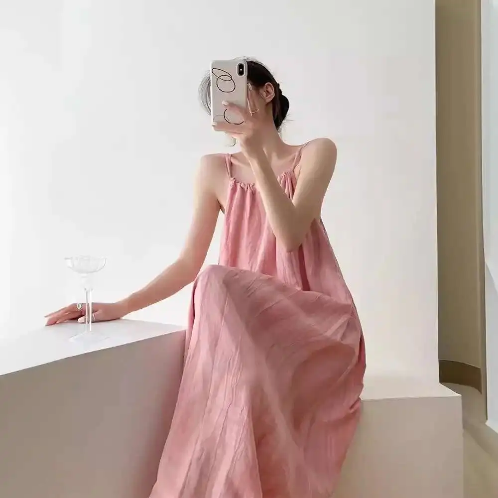 Женское платье Pink Sizzy из натуральной кожи