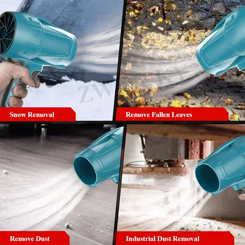 Jet Blower Portable Violent Turbo Fan For Makita 18V Li-ion Battery 3-Speed Wireless Handheld Air Dusting Machine