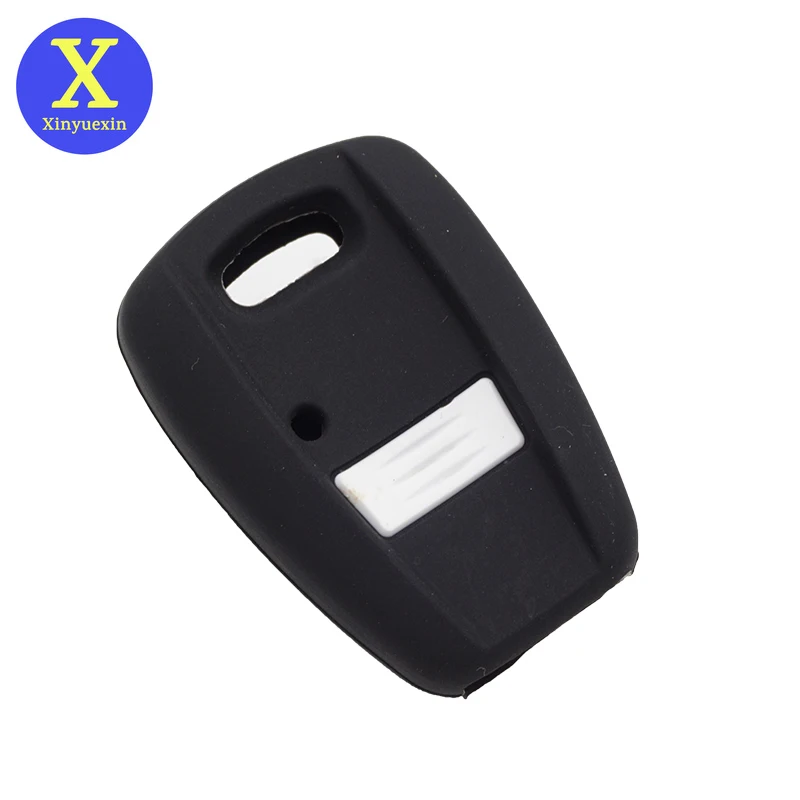 

Xinyuexin Silicone Rubber Car Key Cover Fit for Fiat Stilo Punto Seicento Remote Key Case Fob Car-styling 2 Buttons Protector