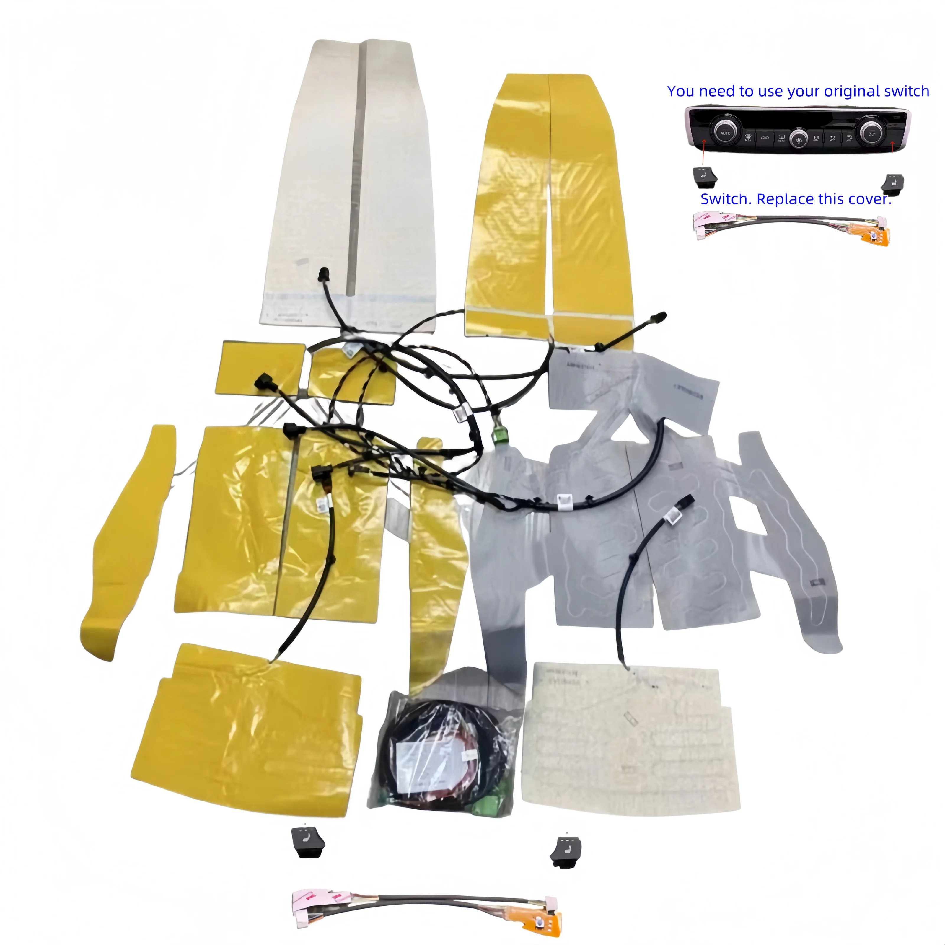 

OEM для Audi A3 8Y Q3 2021 --- Модернизированное отопление переднего сиденья/комплект