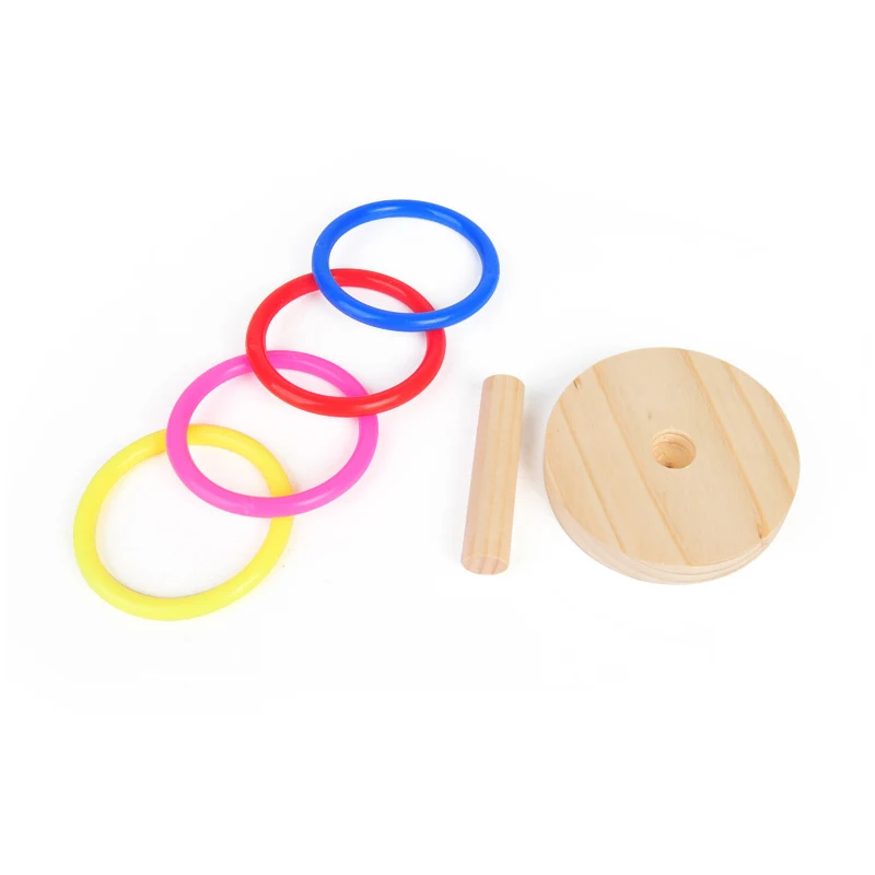 

3cm Parrot Bird Ring Toy Solid Wood Educational Bird Supplies Intelligence Training Interactive Parrot Toys Birds Accessories