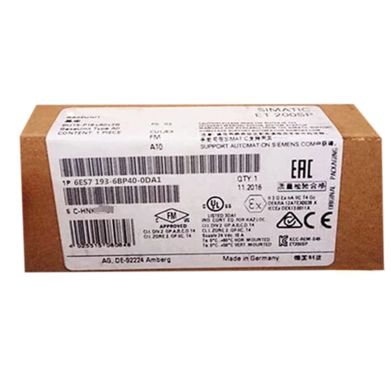 

100%NEW ORIGINAL 1 Year Warranty 6ES7193-6BP40-0DA1
