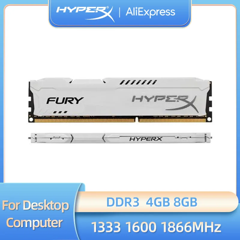 

HyperX Fury Memoria Ram DDR3 4GB 8GB 2X4GB 2X8GB 1333MHz 1600MHz 1866MHz Desktop Memory Dimm Memoria Ram