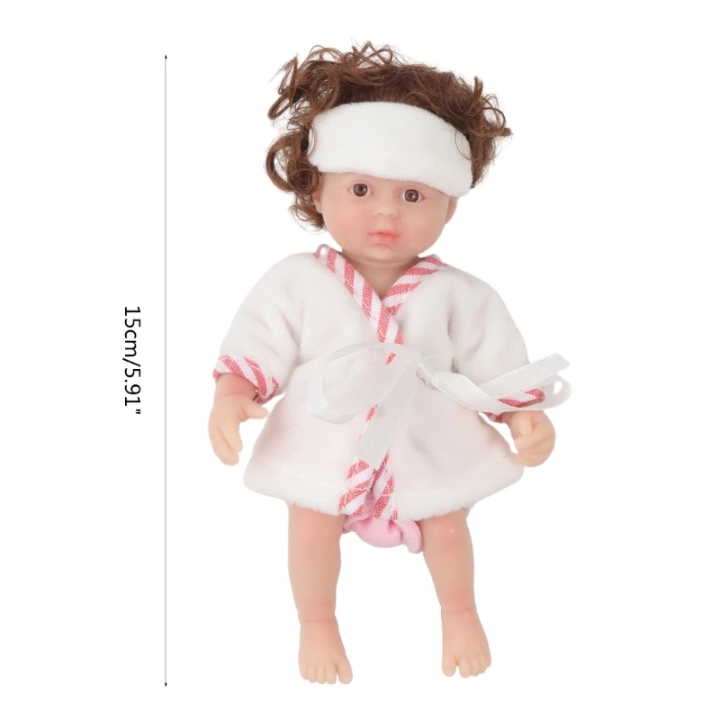 6-дюймовая игрушка-обнимашка для малышей силиконовая кукла девочек подарок детей