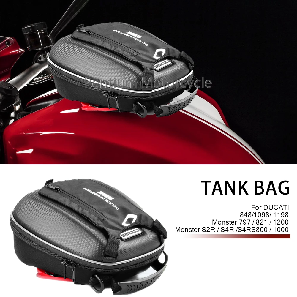 

Fuel Tank Bag Luggage For DUCATI MONSTER S2R S4R S4RS 800 1000 797 821 1200 848 1098 1198 Motorcycle Navigation Racing Bags