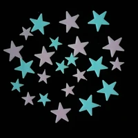 wholesale new glow in the dark star stickers for baby kids toy nursery room home decor