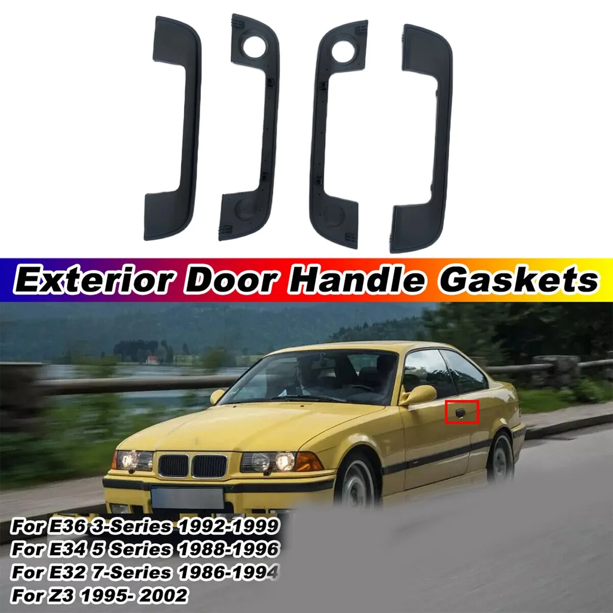 

4 шт., накладки на передние и задние ручки BMW E36 E34 E32 Z3 3 5 7