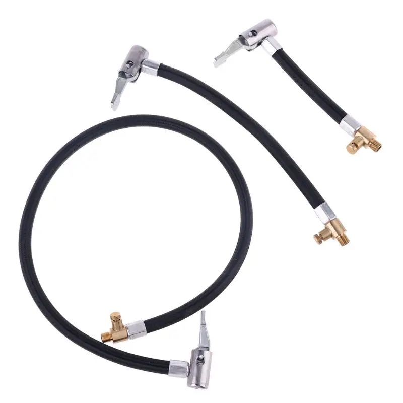 

Practical Car Air Hose Car Tire Inflator Lock on Air Hose Extension Inflator Locking Tube for Most Air Compressor Pumps