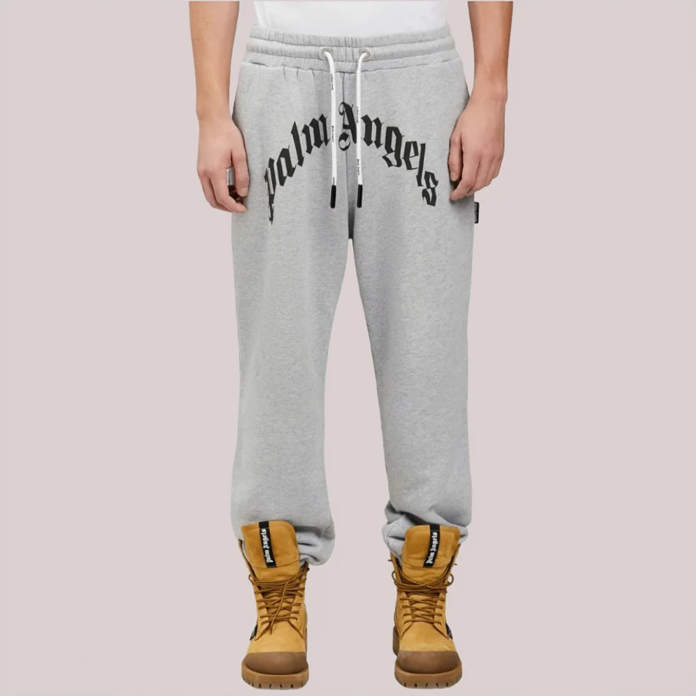 

Letter Style Wide Leg Pants Straight Trousers High Street Casual Loose Side Button Sweatpants Striped Joggers Vintage Sweatpants