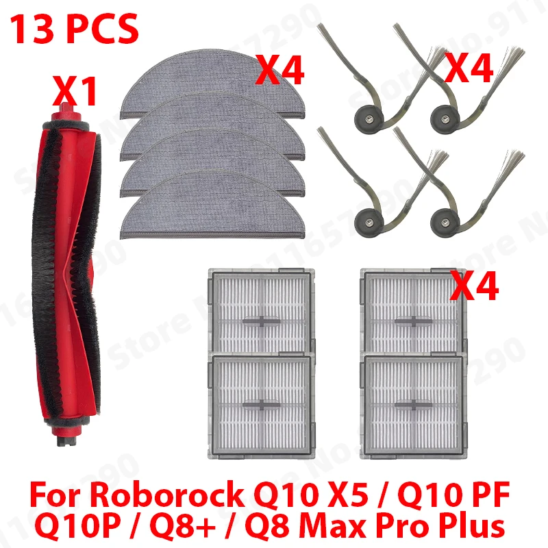 

Аксессуары для роботов-пылесосов Roborock Q10 X5 / Q10 PF / Q10P / Q8+ / Q8 Max Pro Plus