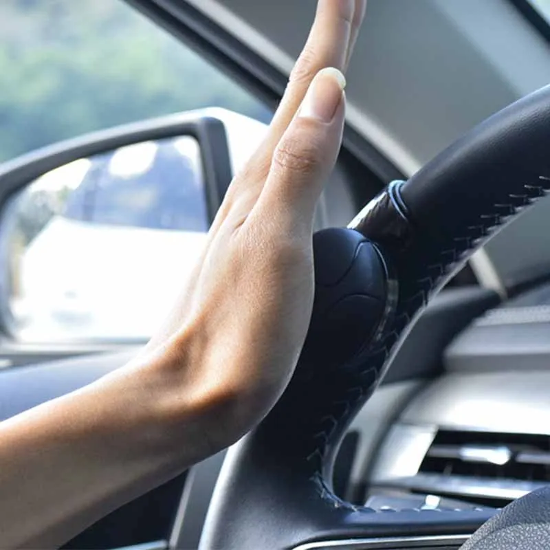 

Car Steering Wheel Turning Booster Spinner Knob Handle Ball Shaped 360 Degree Rotation Metal Bearing Power Helper Hand Control