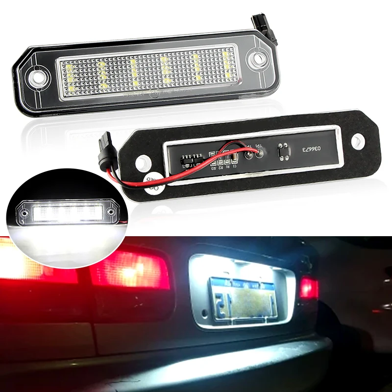 

Комплект Из 2 Белых Светодиодных Фонарей Для Подсветки Номерного Знака Для Honda Civic EJ EG EK Coupe Hatchback Sedan CR-X De...