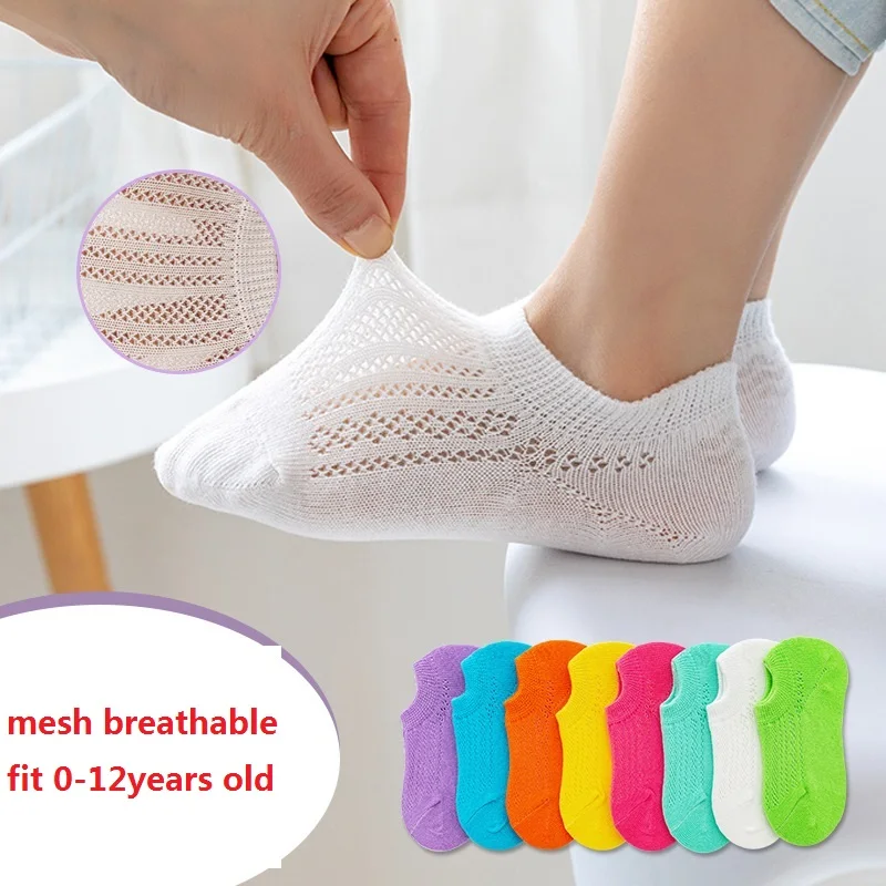 

New Solid Girls Cotton Mesh BOWS Ruffle Newborn Toddler Boys Socks 0-12 Years Baby Socks For Baby Clothes Accessories