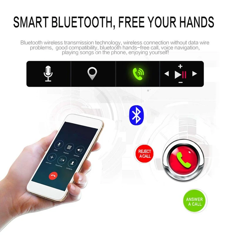 Однодиновая автомобильная стереосистема с Bluetooth и HD-экраном аудио резервной