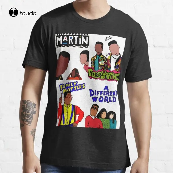 

Футболка в стиле 90-х Sitcom Mashup, индивидуальная футболка Aldult для подростков, унисекс, с цифровой печатью, модная смешная Новая женская, Рождественский подарок на Хэллоуин