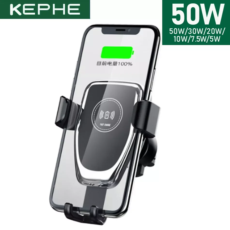 

Car Charger 50W Car Wireless Charger For Xiaomi 10 Iphone 12 11 X Quick Charge Fast Charger For Samsung S20 Huawei P40