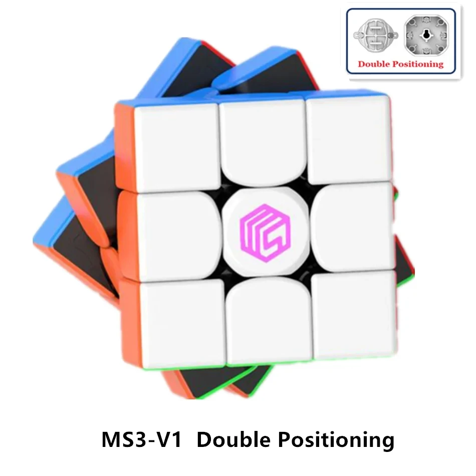 

Магнитный куб MSCube MS3 V1 MS3-V1 3x3x3 профессиональный магический куб MS cube 3X 3 скоростной куб головоломка двойное позиционирование плавный куб