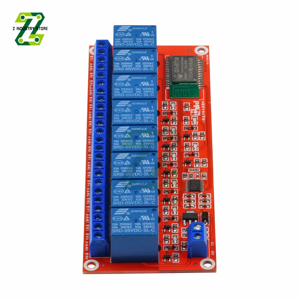 Релейный модуль совместимый с Bluetooth 5 В 12 8 каналов дистанционное управление |