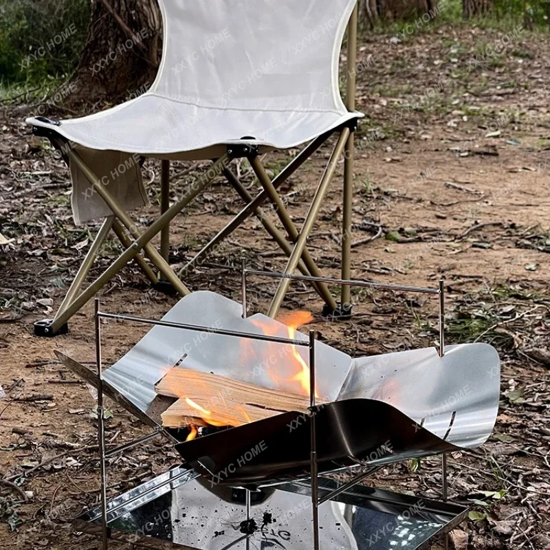 Стол для кемпинга на открытом воздухе Складная портативная фотопечь печь