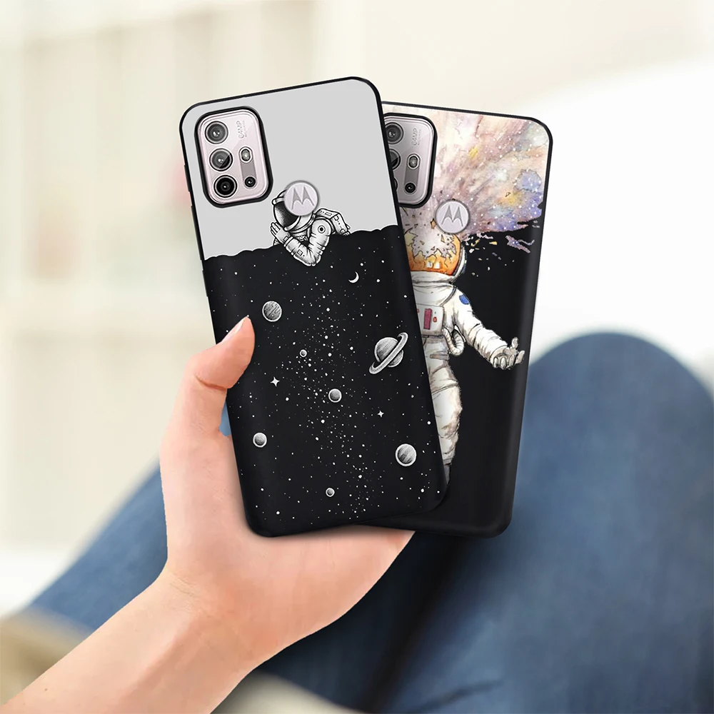 fundas space star phone case for motorola moto g9 play e7 plus e40 g60s g30 g50 g60 g40 fusion g7 power eu e20 bumper cover free global shipping