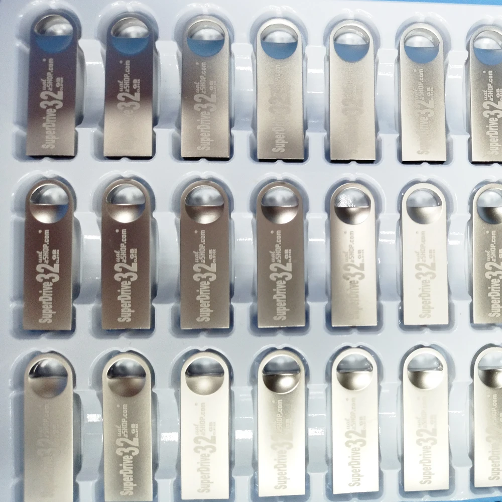 50 шт./лот высокоскоростной флэш-накопитель Usb 32 ГБ 64 128 8 16 металлическая 2 0