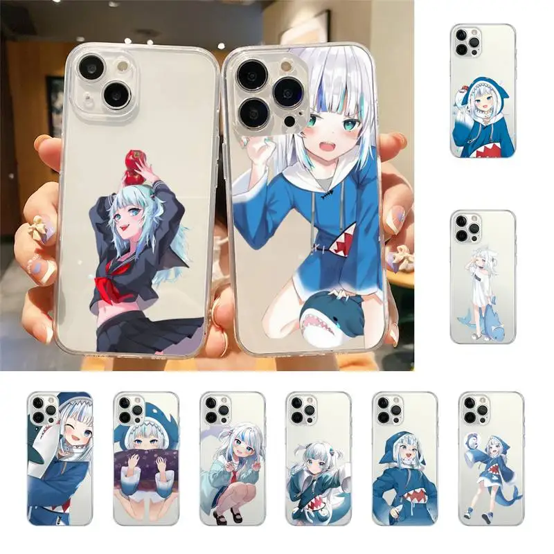

Gawr Gura Phone Case For Iphone 7 8 Plus X Xr Xs 11 12 13 Se2020 Mini 14 Promax Case