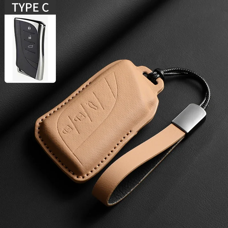 

Оригинальный цветной кожаный чехол для ключей автомобиля для Lexus NX GS RX IS ES GX LX RC 200 250 350 LS 450H 300H 2025, аксессуары для авто ключей