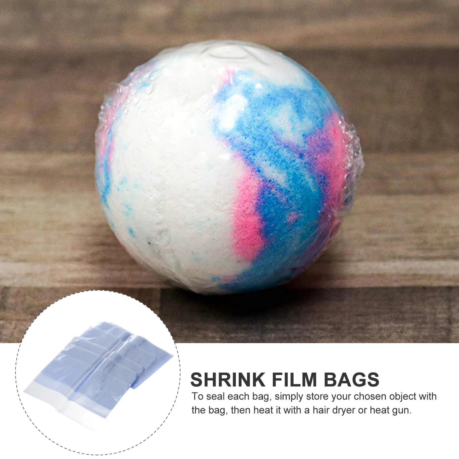 100 шт. пакеты из термоусадочной пленки ПВХ для мыла бутылок упаковка ванны