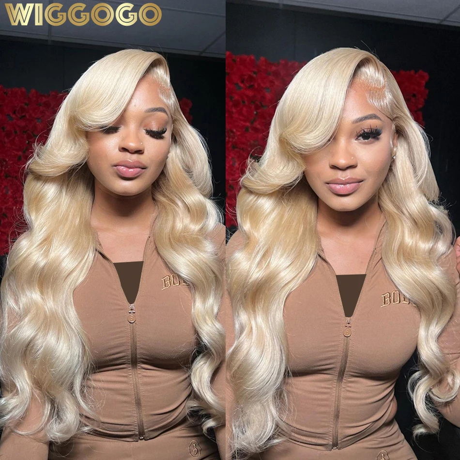 

Парик Wiggogo блонд, 613 дюймов, без клея, 13x6 13X4