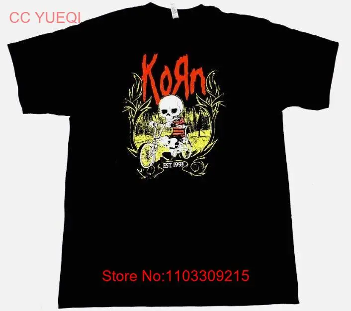 Распродажа!!! Футболка KORN Nu Metal Alternative Rock Мужская футболка для взрослых черная