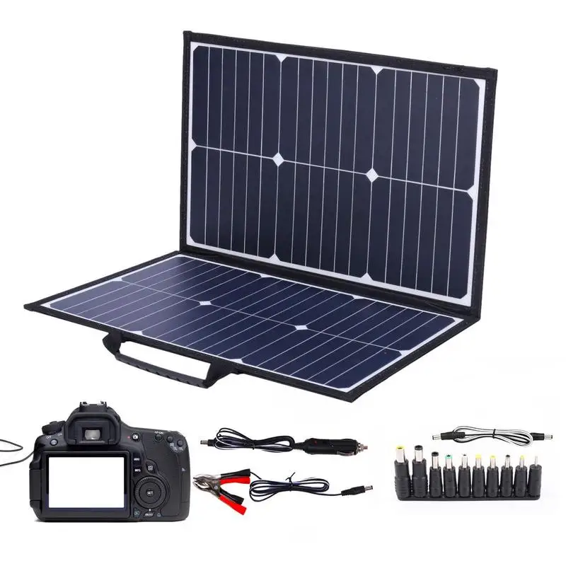 

Portable Solar Panel Solar Panel With Dual USB Ports Foldable Solar Panel Charger Kit Solar Charger For Power Station RV Camping