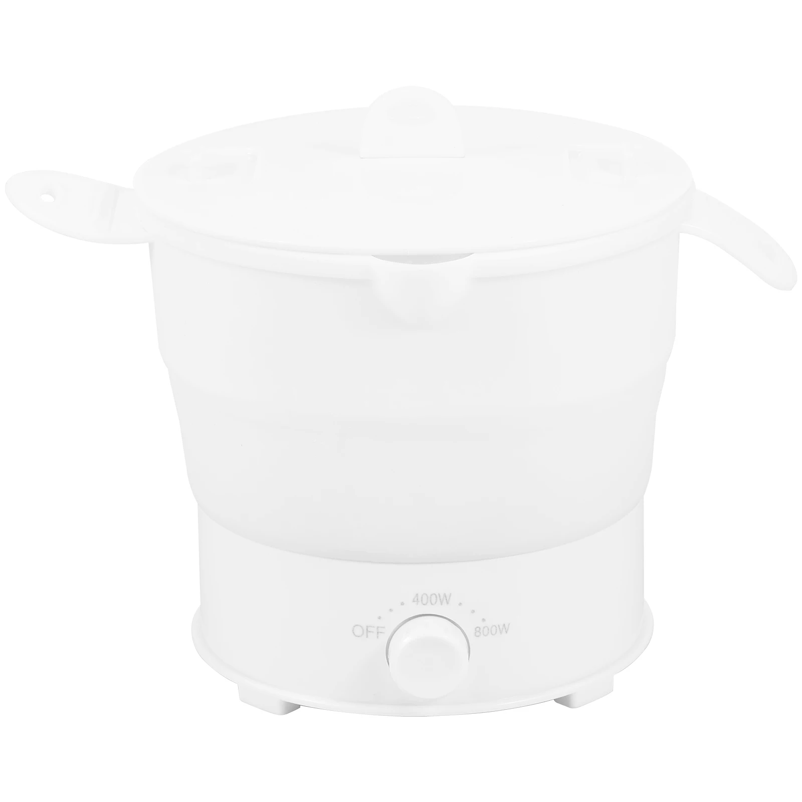 

Foldable Electric Hot Pot with Steam Rack 2 Modes Travel Foldable Electric Pot with Stainless Steel Base 1.2L/37oz Foldable