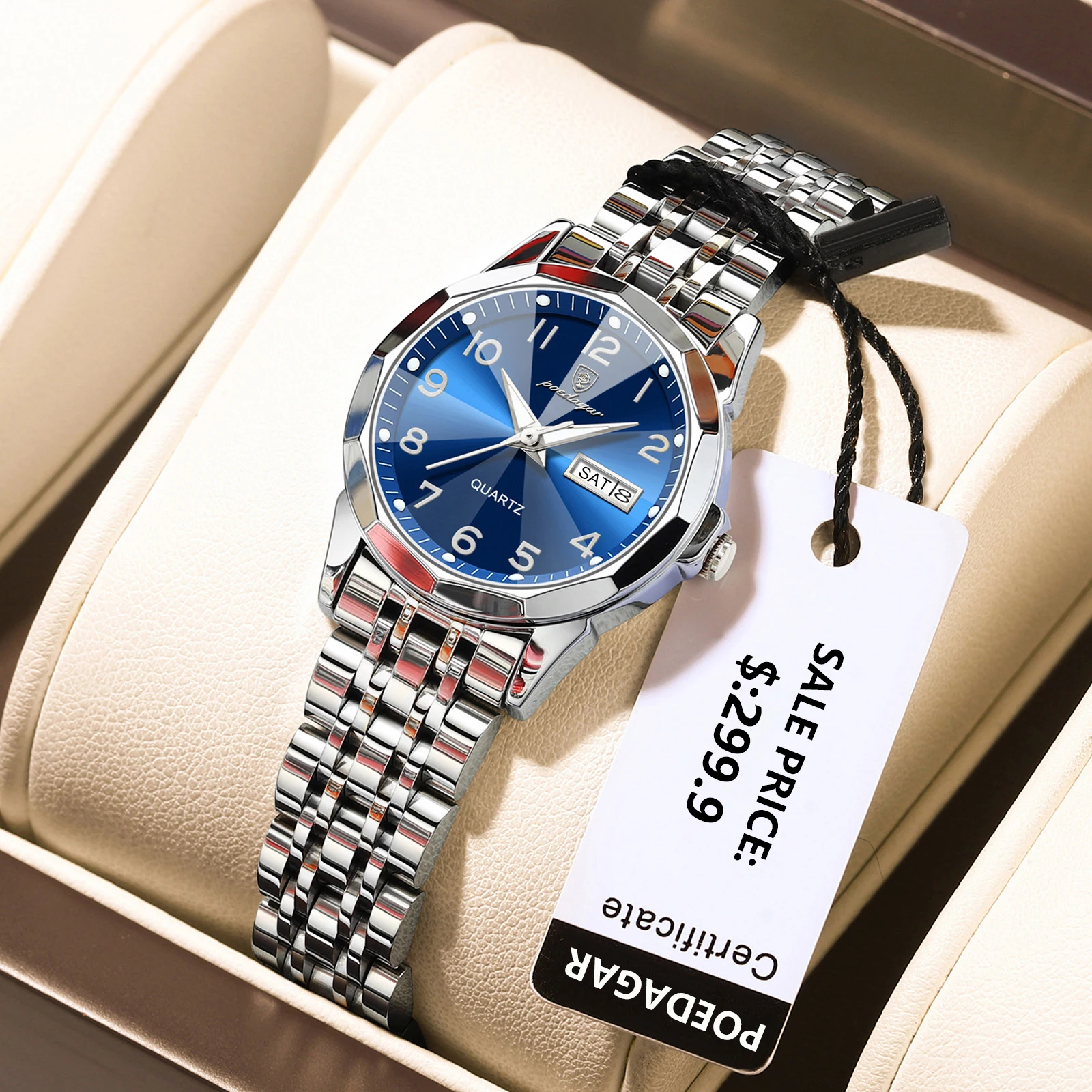 POEDAGAR модные женские часы элегантный тренд оригинальные кварцевые наручные для