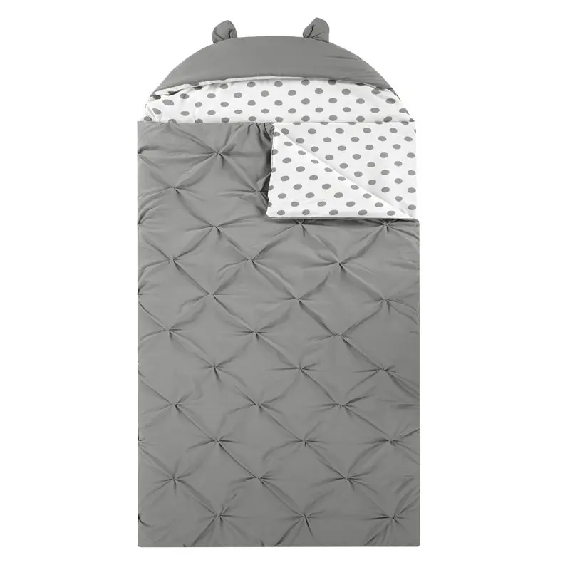 

Fantastic Nicki Grey Reversible 1-Piece Pinch Pleat Twin X-Long Sleeping Bag for Comfort, Warmth, and Style.