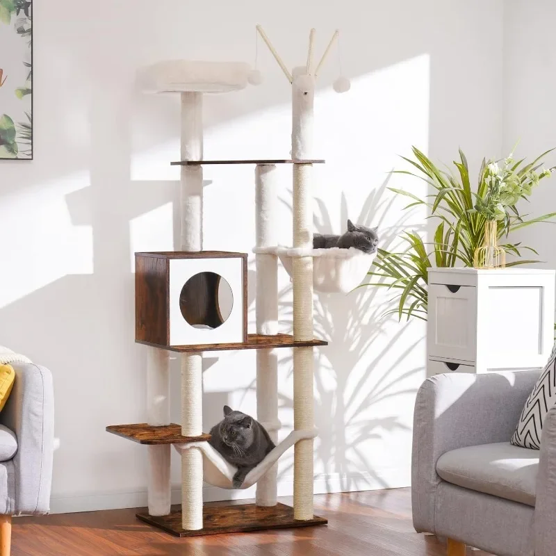 Дерево для чата в деревянном коричневом деревенском стиле с металлическими