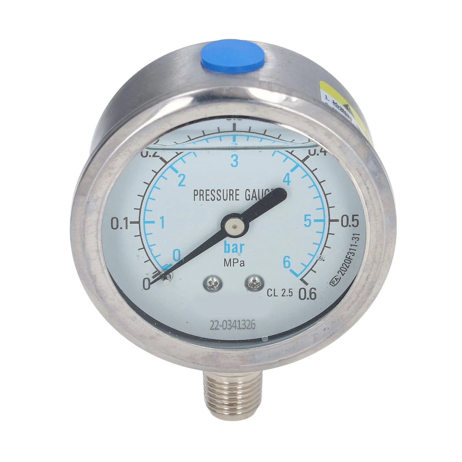 Манометр 1/4 NPT Точность уровня 2 5 Прозрачный циферблат Вакуумный манометр с