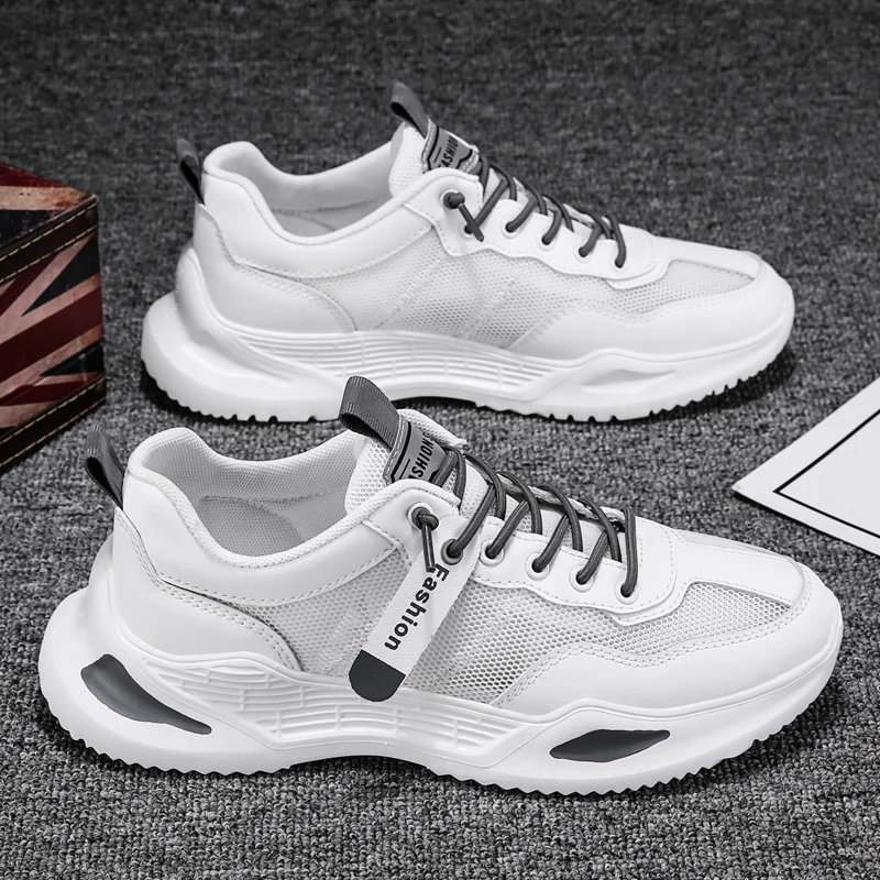 

Men's Shoes Summer Breathable 2022 New Men's Sports Casual Shoes Mesh Thin Section Deodorant Small White Travel Trendy Shoes Men