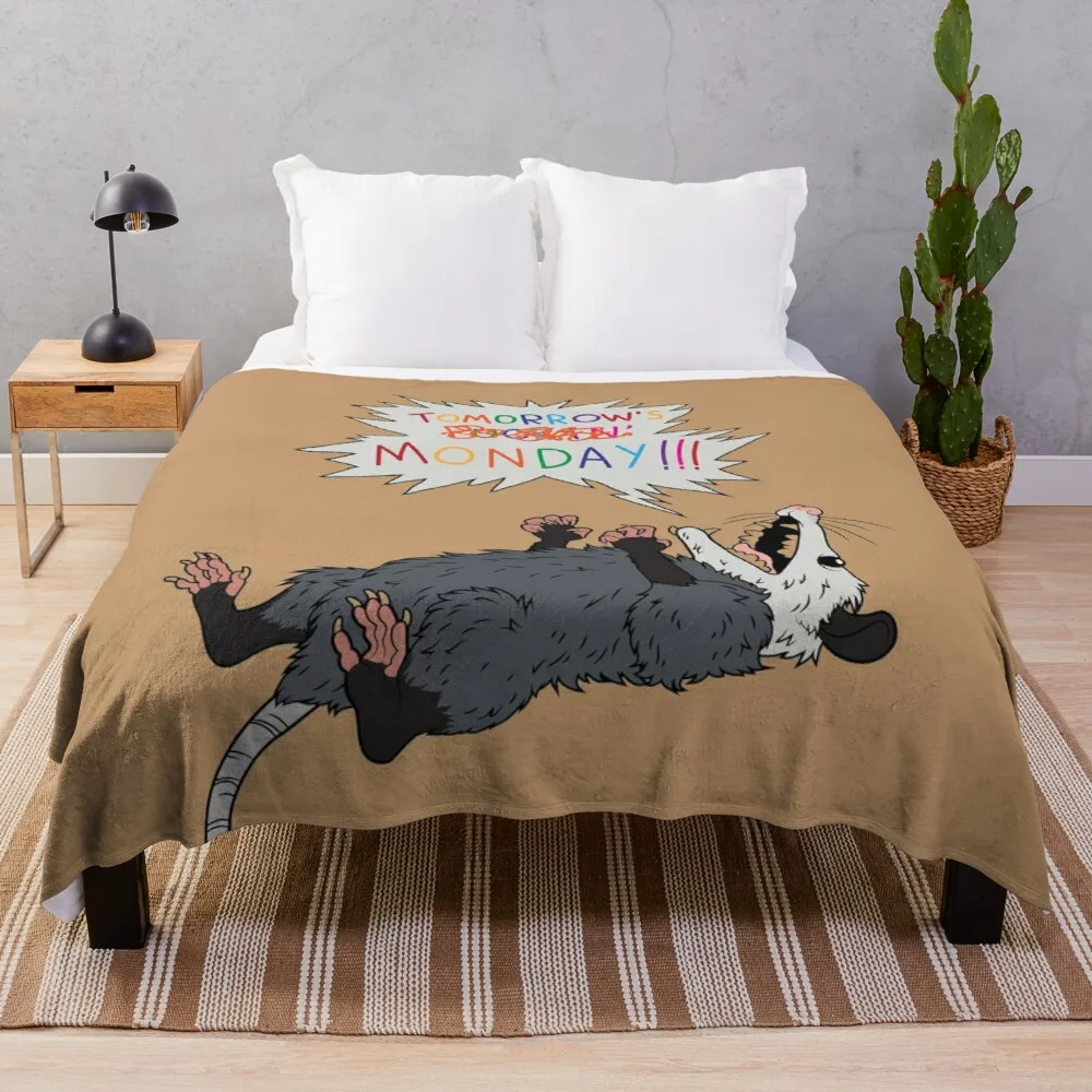 

Pessimist Opossum Throw Blanket fashion sofa blankets Blanket for sofa