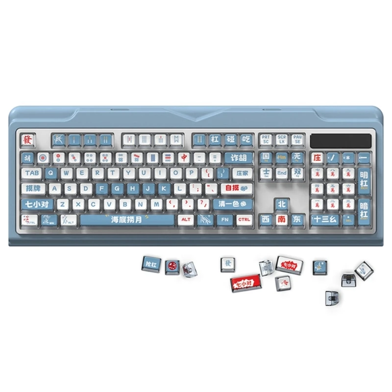 116-клавишные колпачки с профилем PBT ASA для ключей Mahjong Puddings механических клавиатур